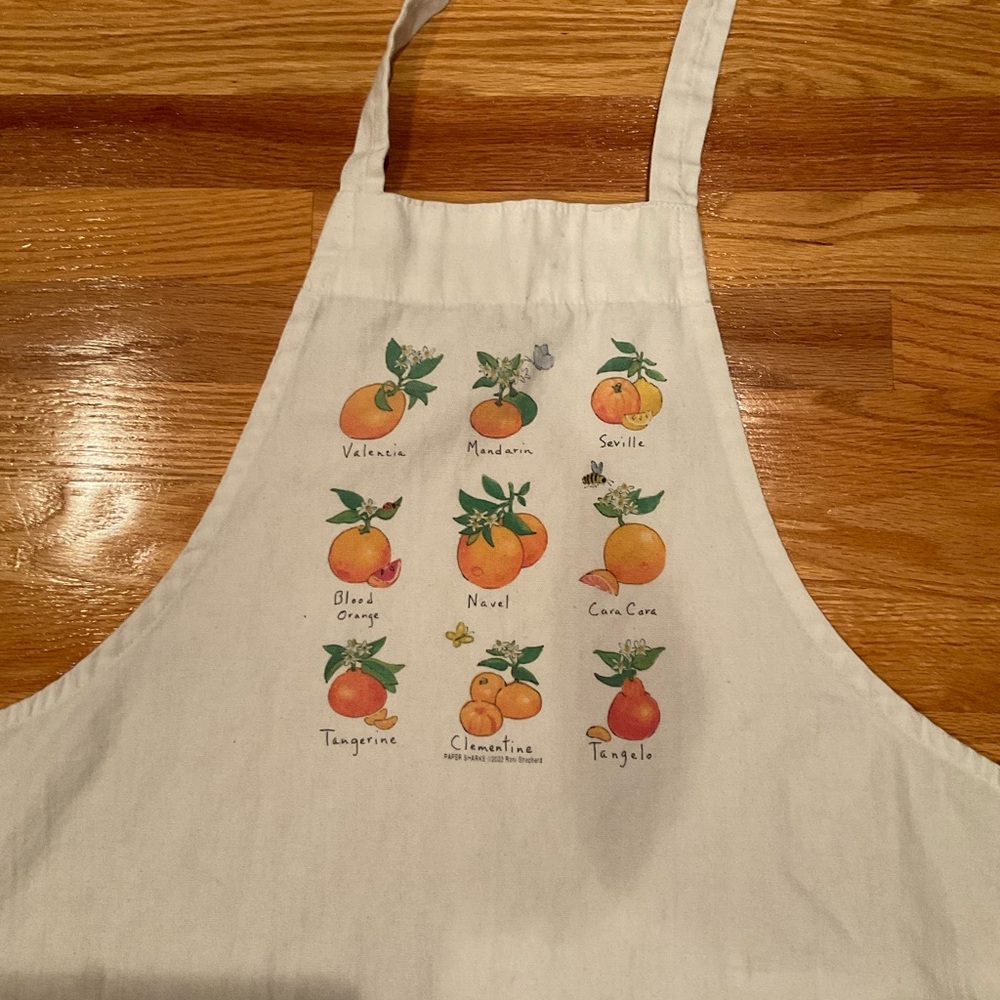 Cooking Apron with Oranges